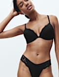 3er-Pack Jasmine Miami Slips mit Spitzenbesatz