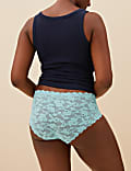 3pk Freecut Lace High Rise Knicker Shorts