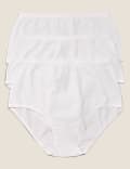 3pk Cotton Rich Jacquard Waist Full Briefs