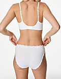 3pk Cotton Rich High Leg Knickers