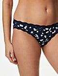 3pk Cotton Rich Printed Bikini Knickers