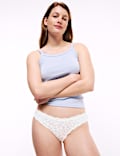 Lot de 3 culottes bikini en coton avec imprimé
