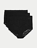 Pack de 3 braguitas altas de encaje Flexifit™