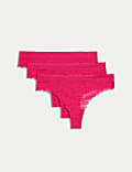 3pk Flexifit™ Lace Thongs