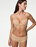 3pk Lace Trim Brazilian Knickers