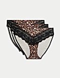 3pk High Leg Knickers