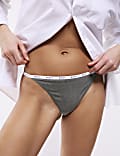 4pk Cotton Rich Tanga Thongs