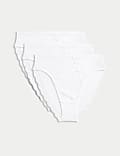 3pk Lace High Waisted High Leg Knickers