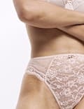3pk Jasmine Lace High Waisted High Leg Knickers