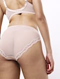 3pk Jasmine Lace High Waisted High Leg Knickers