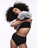 3pk Body Soft™ High Waisted Brazilian Knickers