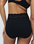 Lot de 5 culottes en coton Lycra® et dentelle