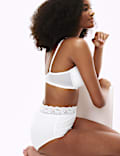 Lot de 5 culottes en coton Lycra® et dentelle