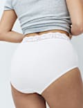 5pk Cotton Lycra&reg; & Lace Full Briefs