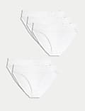 5pk Cotton Lycra® & Lace Knickers