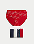 5er-Pack hoch geschnittene Shorts aus Baumwolle mit Lycra™