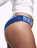 5pk Cotton Rich Printed Brazilian Knickers