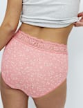 5pk Cotton Rich Printed Full Briefs