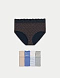 5pk Cotton Rich Printed Full Briefs