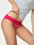 5pk Cotton Blend Printed Bikini Knickers