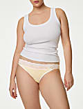 5pk Cotton Blend Printed Bikini Knickers