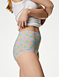 5pk Cotton Lycra™ Printed Full Briefs