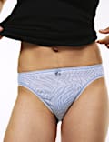5pk Cotton Lycra™ High Leg Knickers
