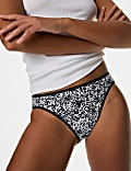 5pk Cotton Lycra™ High Leg Knickers