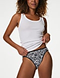 5pk Cotton Lycra™ High Leg Knickers