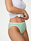 5pk Cotton Lycra™ High Leg Knickers