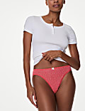 5pk Cotton Lycra™ High Leg Knickers