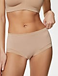 Szorty z&nbsp;wysokim stanem Flexifit™ z&nbsp;mieszanki z przewagą modalu 3&nbsp;pary