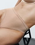 Tanga s vysok&yacute;m pasem, technologi&iacute; Flexifit&trade; z modalu, 3 ks