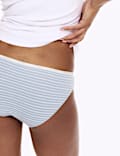 4er-Pack Bikinislips mit hohem Baumwollanteil