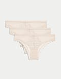 3pk Amelia Lace Brazilian Knickers