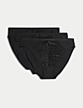 3pk Amelia Lace High Leg Knickers