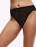 3pk Amelia Lace High Leg Knickers