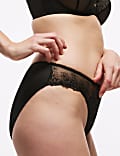 3pk Daisy Embroidery High Leg Knickers