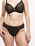 3pk Daisy Embroidery High Leg Knickers