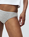 2 Pack Ribbed Period Bikini Knickers