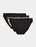 3pk Heavy Absorbency Period Bikini Knickers