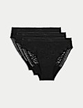 3pk Heavy Absorbency Period High Leg Knickers