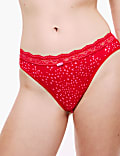 3pk Printed High Leg Knickers