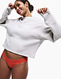 3pk Animal Lace Brazilian Knickers