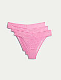3pk Animal Lace Miami Knickers