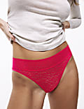 3pk Animal Lace High Leg Knickers