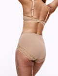 3pk Cotton Rich Lace Full Brief Stoma Knickers