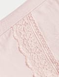3pk Cotton Rich Lace Full Brief Stoma Knickers