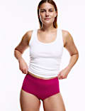 3pk Cotton Rich Full Brief Stoma Knickers