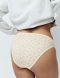 5pk Pure Cotton High Leg Knickers
